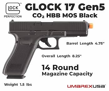 Amazon.com : Glock 17 Gen 5 MOS Half-Blowback 6mm BB Gun